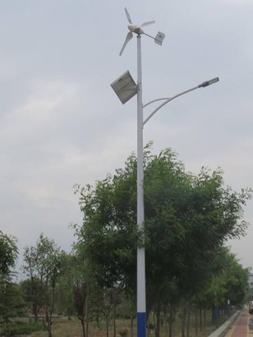 Construction site of Guangxi wind solar complementary street lamp